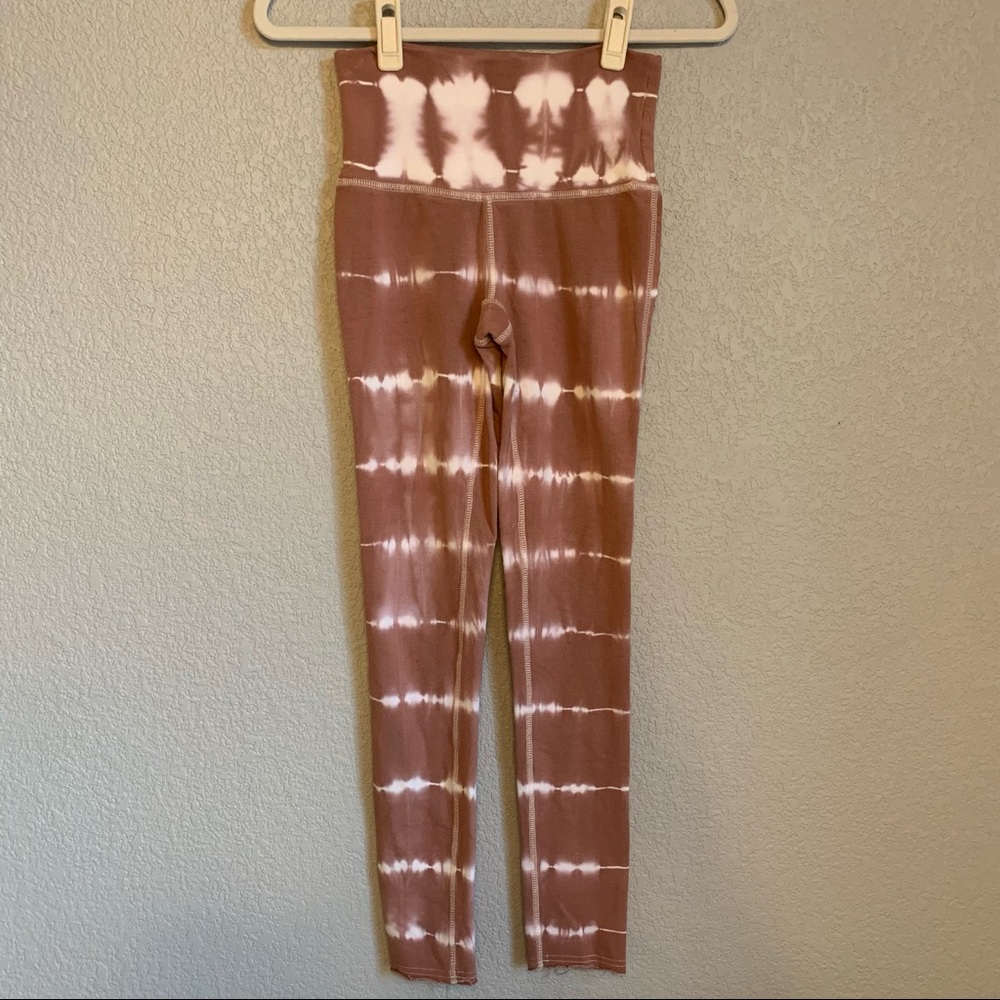 Free People Movement Tie Dye Essentials Leggings in Dark Blush